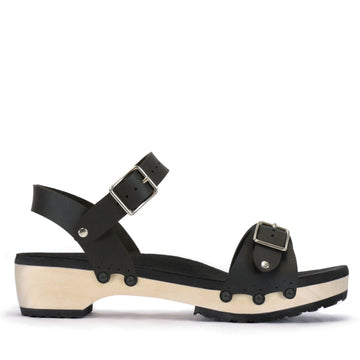 Low Clog Buckle Toe Ankle