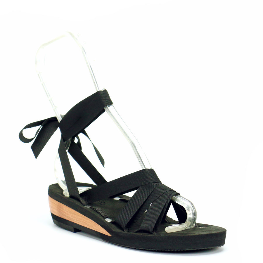 Low Wedge Slide Ribbon Sandal - Mohop